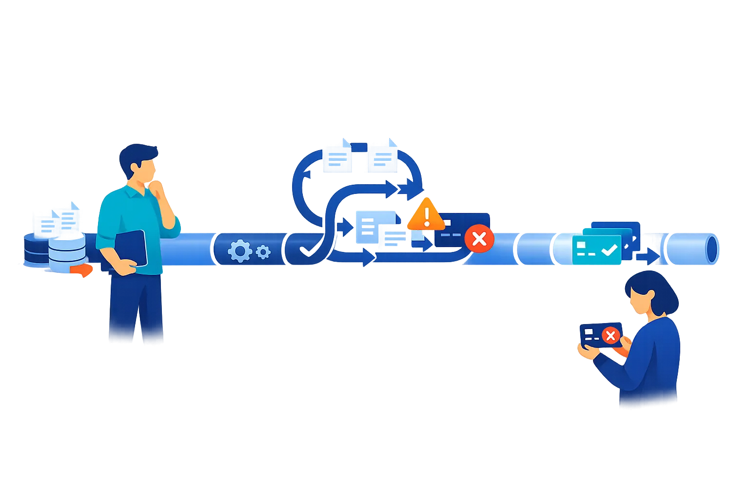 Illustration representing choices between multiple roles